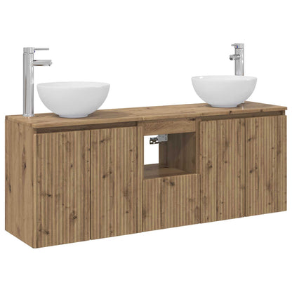 Bathroom Cabinet Set 3 pcs Artisan Oak 49.5 x 35 x 63 cm