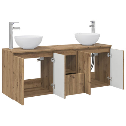 Bathroom Cabinet Set 3 pcs Artisan Oak 49.5 x 35 x 63 cm