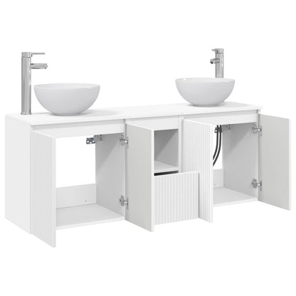 Bathroom Cabinet Set 3 pcs White 49.5 x 41 x 64.5 cm