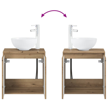 Bathroom Cabinet Set 3 pcs Artisan Oak 49.5 x 41 x 64.5 cm