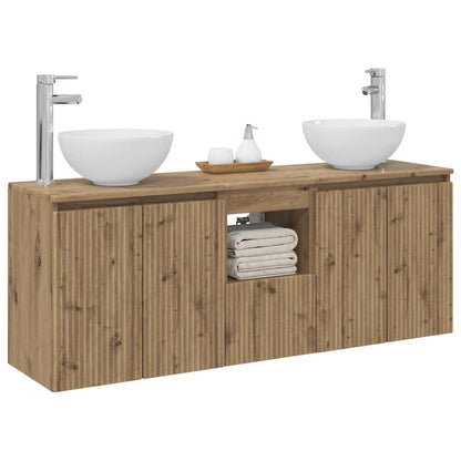 Bathroom Cabinet Set 3 pcs Artisan Oak 49.5 x 41 x 64.5 cm