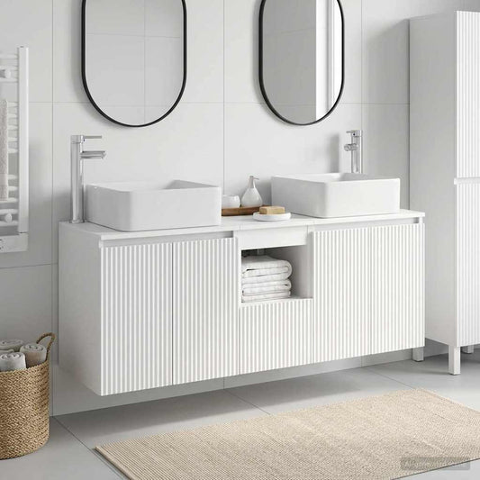 Bathroom Cabinet Set 3 pcs White 49.5 x 41 x 63 cm