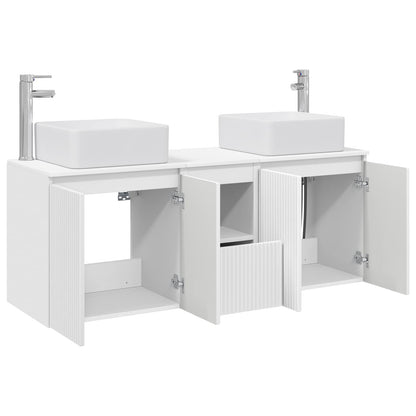 Bathroom Cabinet Set 3 pcs White 49.5 x 41 x 63 cm