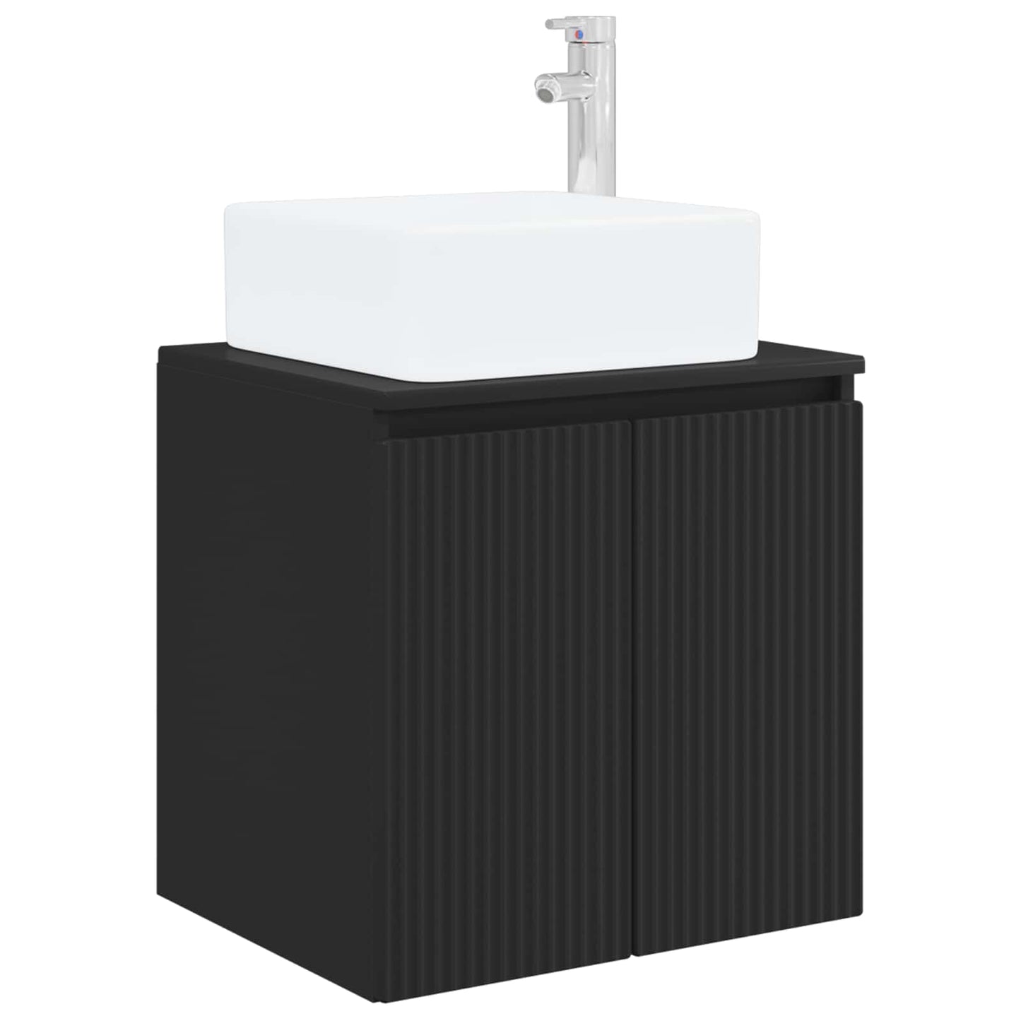 Bathroom Cabinet Set 3 pcs Black 49.5 x 41 x 63 cm