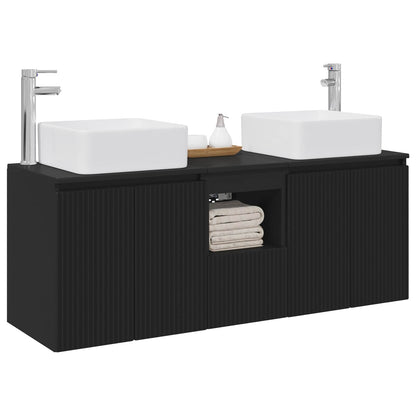 Bathroom Cabinet Set 3 pcs Black 49.5 x 41 x 63 cm
