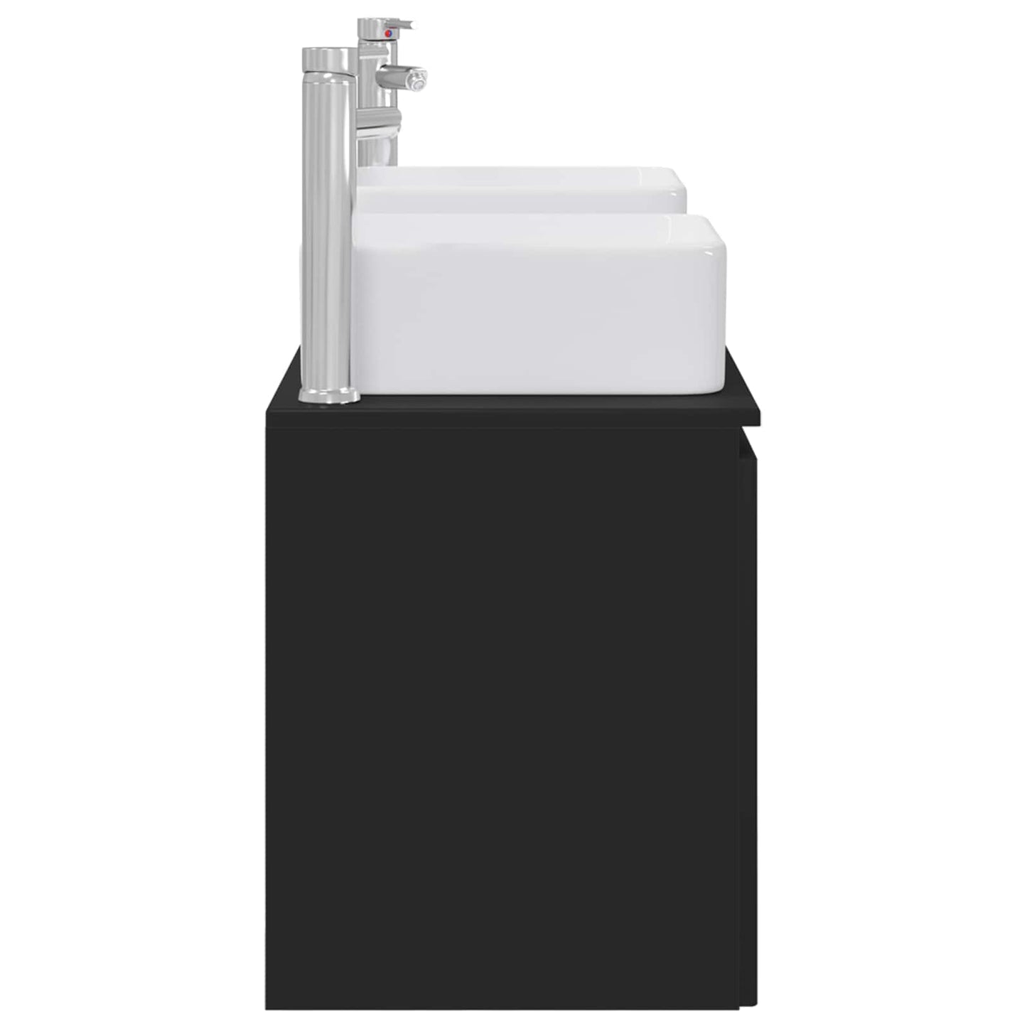 Bathroom Cabinet Set 3 pcs Black 49.5 x 41 x 63 cm
