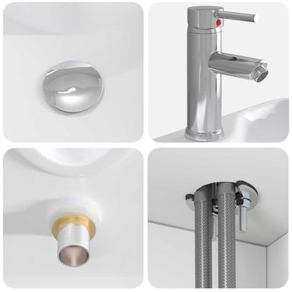 Bathroom Cabinet Set 3 pcs White 49.5 x 41 x 62.5 cm