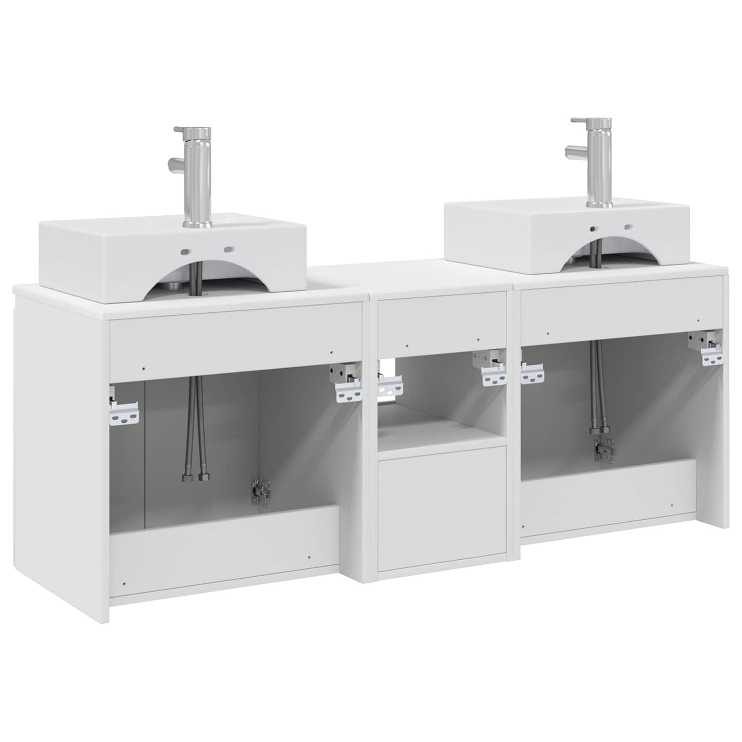 Bathroom Cabinet Set 3 pcs White 49.5 x 41 x 62.5 cm