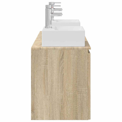 Bathroom Cabinet Set 3 pcs Sonoma Oak 49.5 x 41 x 62.5 cm