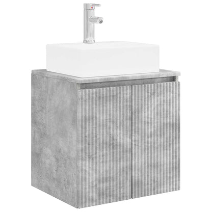 Bathroom Cabinet Set 3 pcs Concrete Grey 49.5 x 41 x 62.5 cm