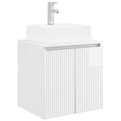 Bathroom Cabinet Set 3 pcs High Gloss White 49.5 x 41 x 62.5 cm