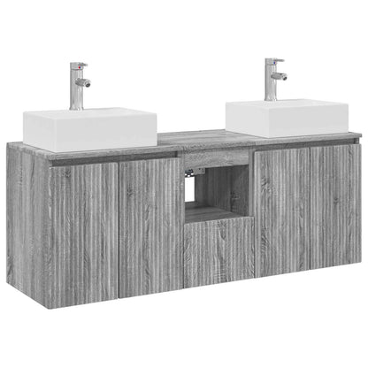 Bathroom Cabinet Set 3 pcs Grey Sonoma 49.5 x 41 x 62.5 cm