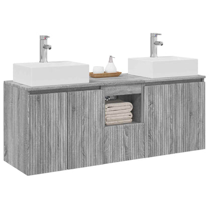 Bathroom Cabinet Set 3 pcs Grey Sonoma 49.5 x 41 x 62.5 cm