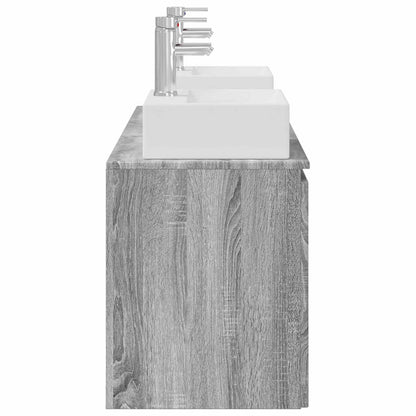 Bathroom Cabinet Set 3 pcs Grey Sonoma 49.5 x 41 x 62.5 cm