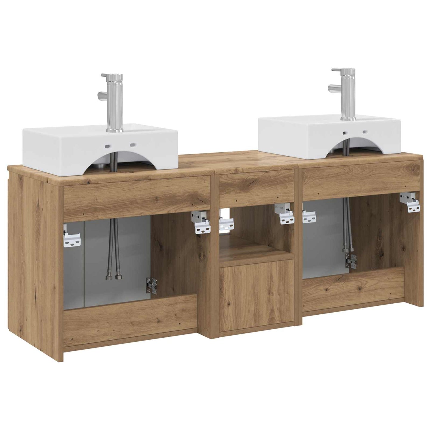 Bathroom Cabinet Set 3 pcs Artisan Oak 49.5 x 41 x 62.5 cm