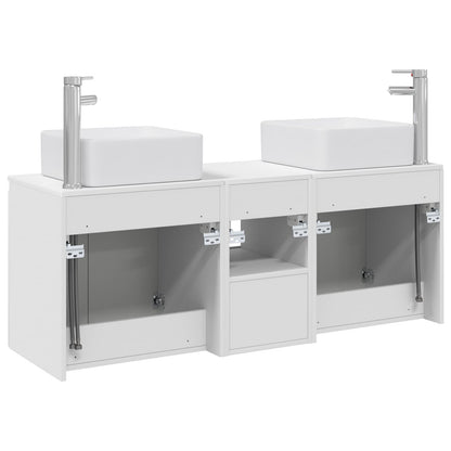 Bathroom Cabinet Set 3 pcs White 53 x 35 x 63 cm