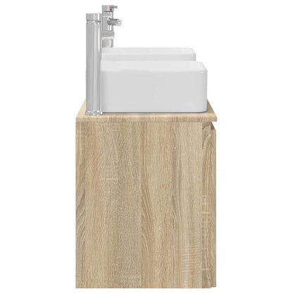 Bathroom Cabinet Set 3 pcs Sonoma Oak 53 x 35 x 63 cm