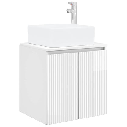 Bathroom Cabinet Set 3 pcs High Gloss White 53 x 35 x 63 cm