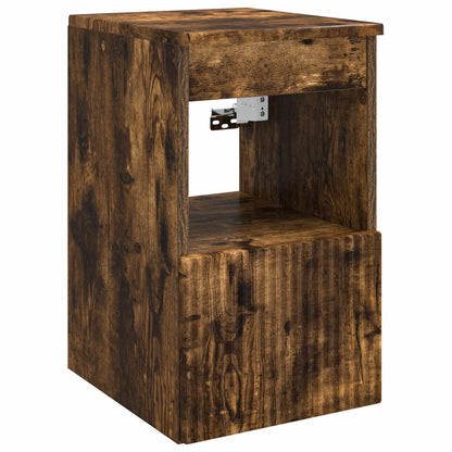 Bathroom Cabinet Set 3 pcs Smoked Oak 53 x 35 x 63 cm