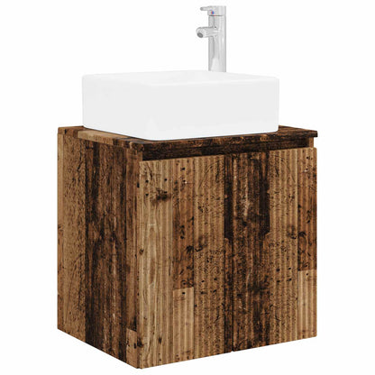 Bathroom Cabinet Set 3 pcs Old Wood 53 x 35 x 63 cm