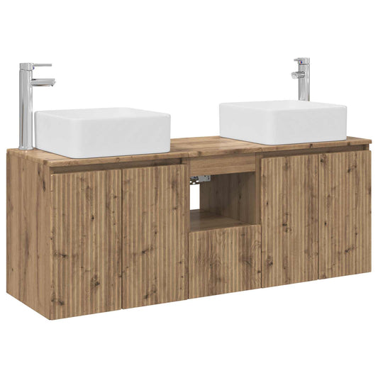 Bathroom Cabinet Set 3 pcs Artisan Oak 53 x 35 x 63 cm