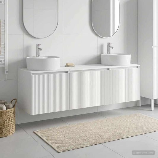 Bathroom Cabinet Set 3 pcs White 49.5 x 44.5 x 65 cm