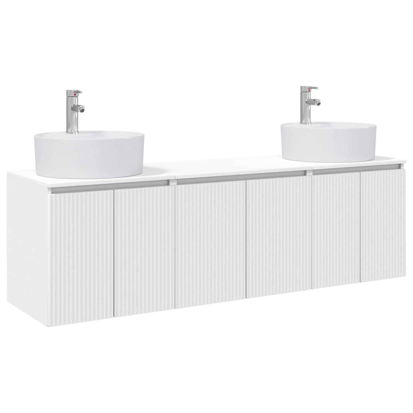 Bathroom Cabinet Set 3 pcs White 49.5 x 44.5 x 65 cm