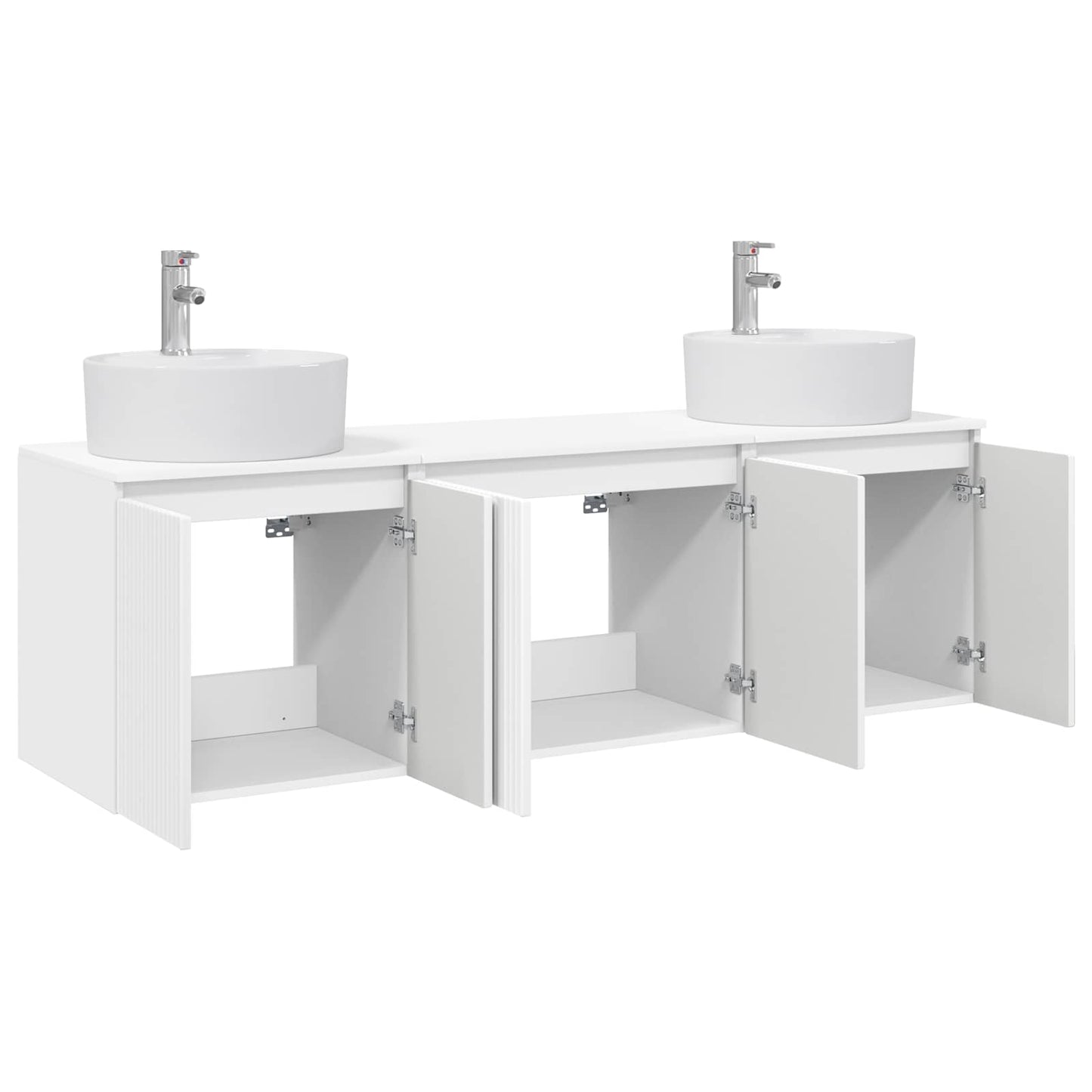 Bathroom Cabinet Set 3 pcs White 49.5 x 44.5 x 65 cm