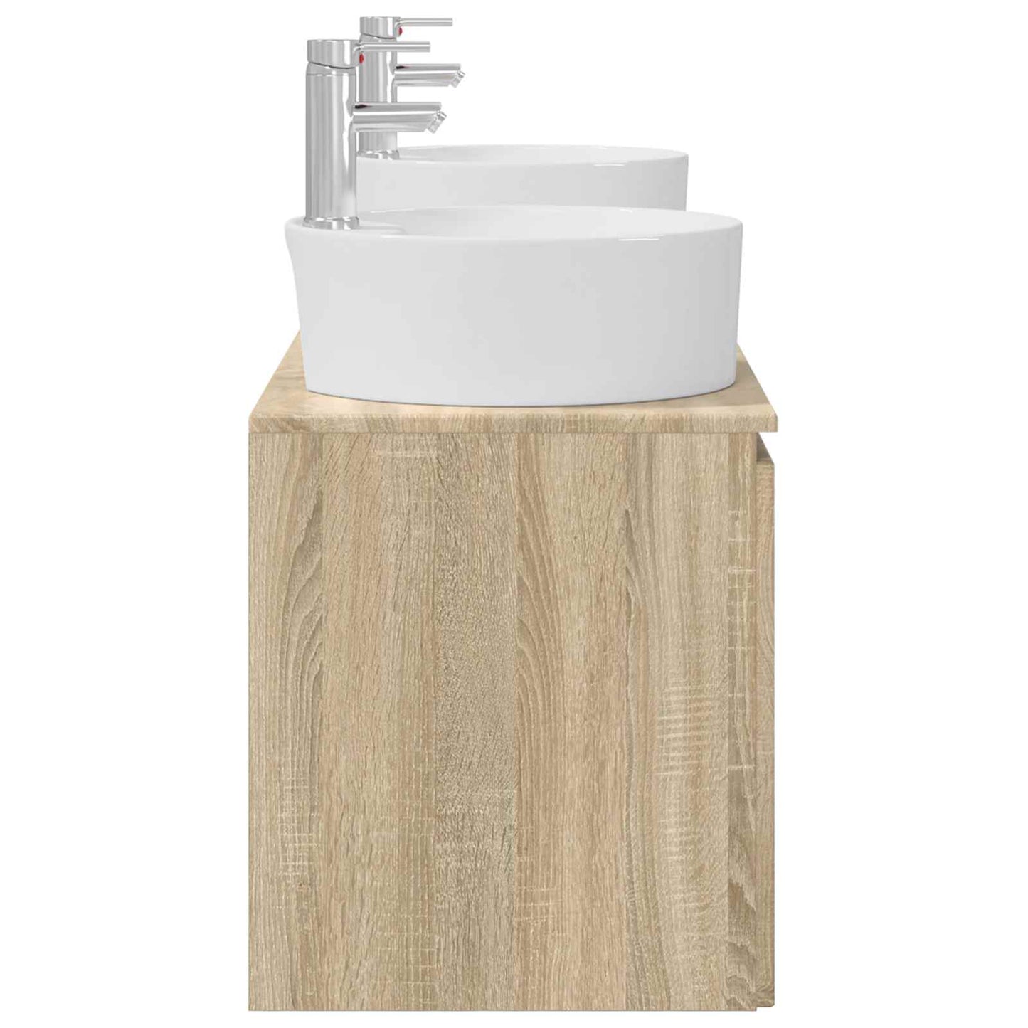 Bathroom Cabinet Set 3 pcs Sonoma Oak 49.5 x 44.5 x 65 cm