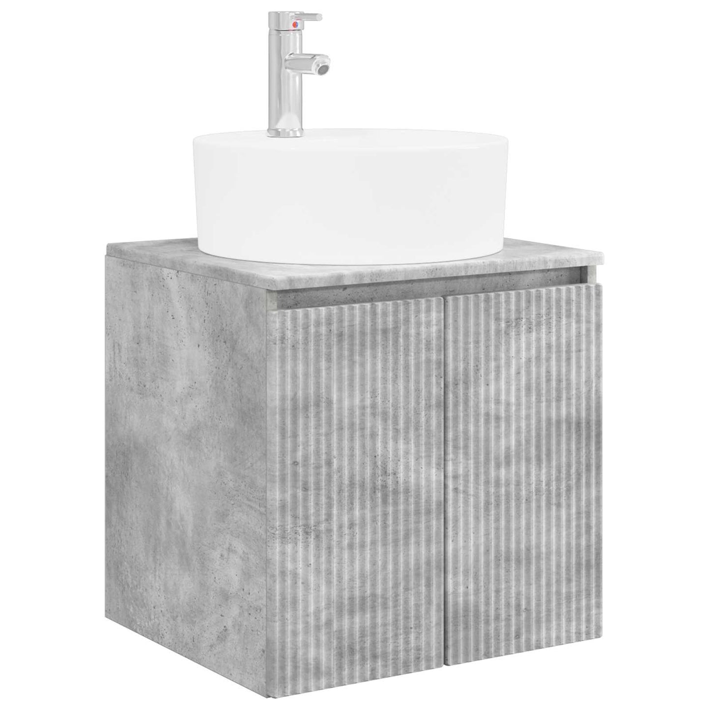 Bathroom Cabinet Set 3 pcs Concrete Grey 49.5 x 44.5 x 65 cm