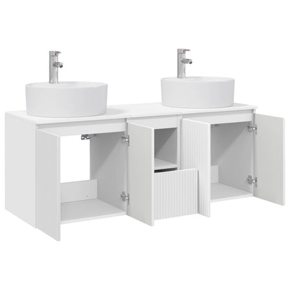 Bathroom Cabinet Set 3 pcs White 49.5 x 44.5 x 65 cm
