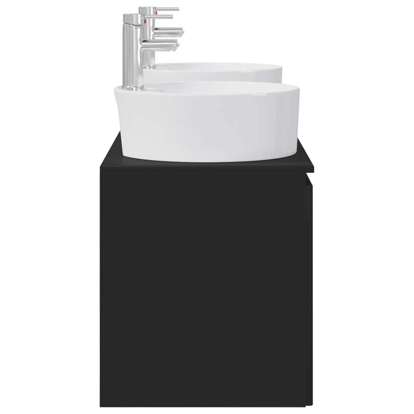 Bathroom Cabinet Set 3 pcs Black 49.5 x 44.5 x 65 cm