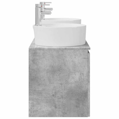 Bathroom Cabinet Set 3 pcs Concrete Grey 49.5 x 44.5 x 65 cm