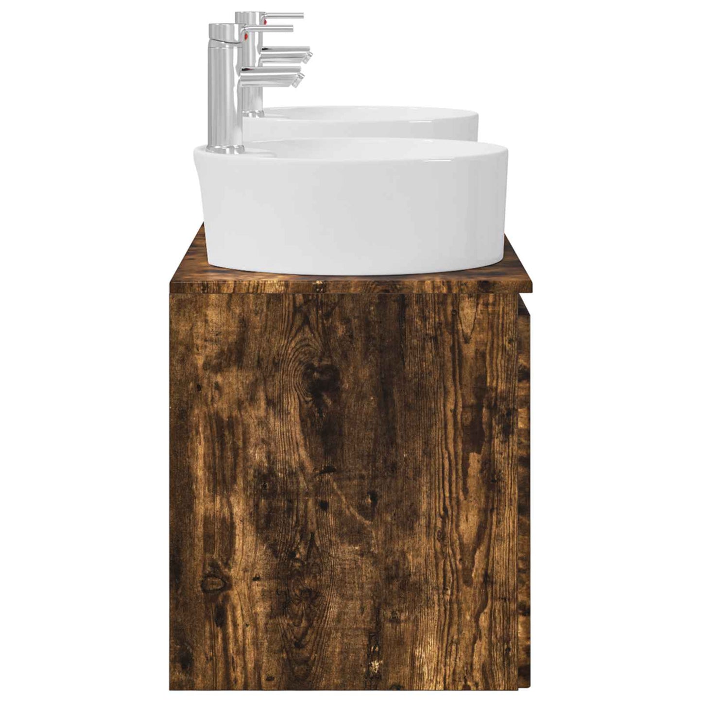 Bathroom Cabinet Set 3 pcs Smoked Oak 49.5 x 44.5 x 65 cm