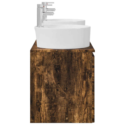 Bathroom Cabinet Set 3 pcs Smoked Oak 49.5 x 44.5 x 65 cm