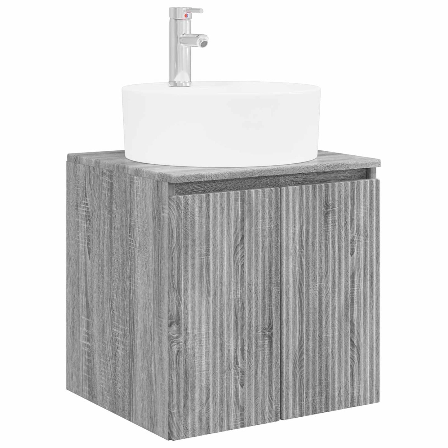Bathroom Cabinet Set 3 pcs Grey Sonoma 49.5 x 44.5 x 65 cm