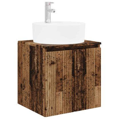 Bathroom Cabinet Set 3 pcs Old Wood 49.5 x 44.5 x 65 cm