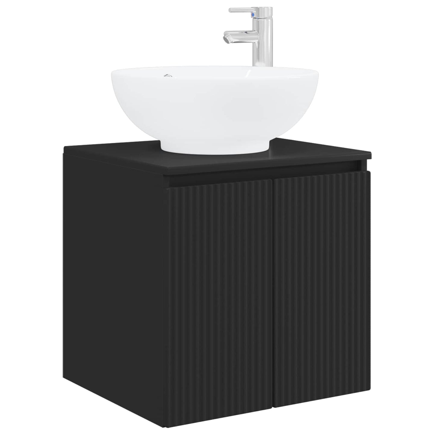 Bathroom Cabinet Set 3 pcs Black 49.5 x 44.5 x 65 cm