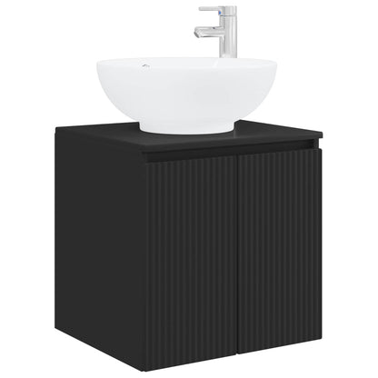 Bathroom Cabinet Set 3 pcs Black 49.5 x 44.5 x 65 cm