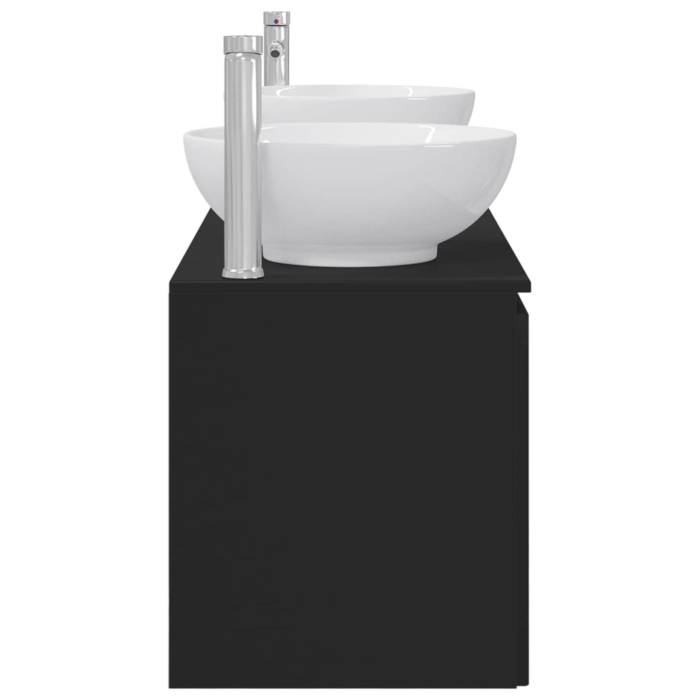 Bathroom Cabinet Set 3 pcs Black 49.5 x 44.5 x 65 cm
