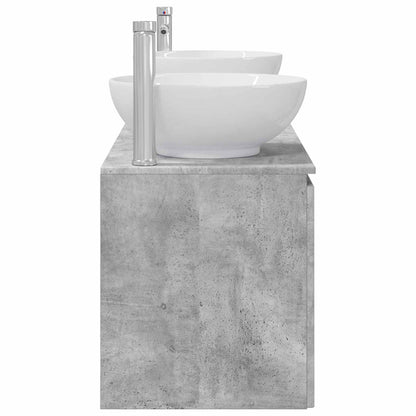 Bathroom Cabinet Set 3 pcs Concrete Grey 49.5 x 44.5 x 65 cm
