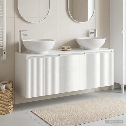 Bathroom Cabinet Set 3 pcs High Gloss White 49.5 x 44.5 x 65 cm