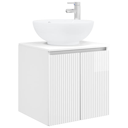 Bathroom Cabinet Set 3 pcs High Gloss White 49.5 x 44.5 x 65 cm