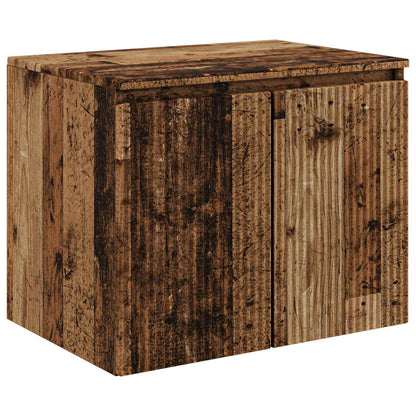 Bathroom Cabinet Set 3 pcs Old Wood 49.5 x 44.5 x 65 cm