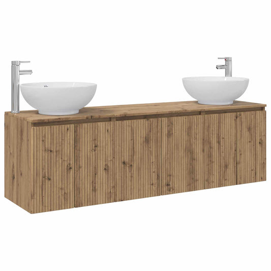 Bathroom Cabinet Set 3 pcs Artisan Oak 49.5 x 44.5 x 65 cm