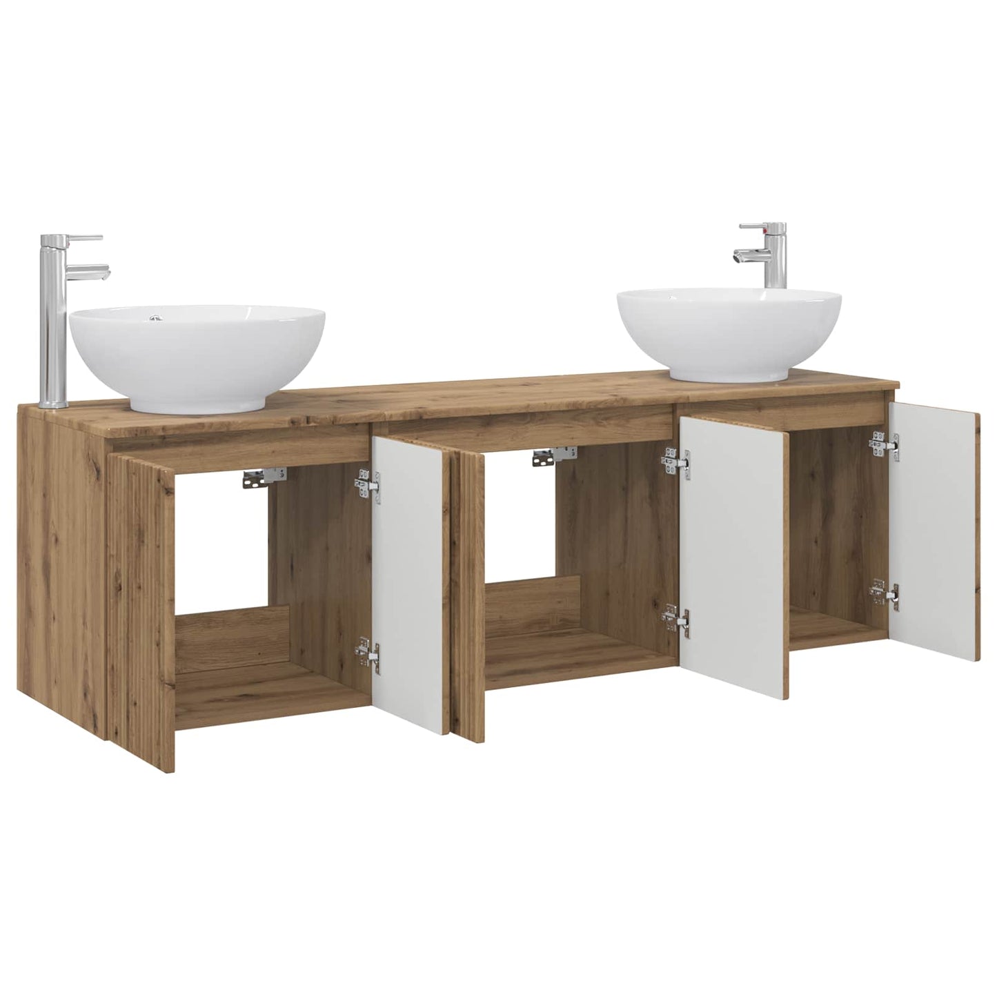 Bathroom Cabinet Set 3 pcs Artisan Oak 49.5 x 44.5 x 65 cm