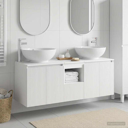 Bathroom Cabinet Set 3 pcs White 49.5 x 44.5 x 65 cm
