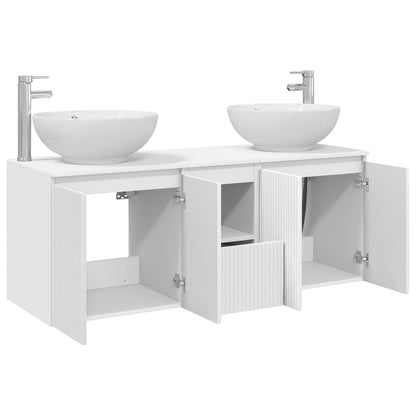 Bathroom Cabinet Set 3 pcs White 49.5 x 44.5 x 65 cm