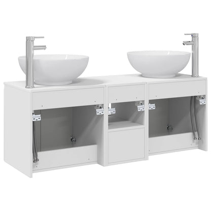 Bathroom Cabinet Set 3 pcs White 49.5 x 44.5 x 65 cm