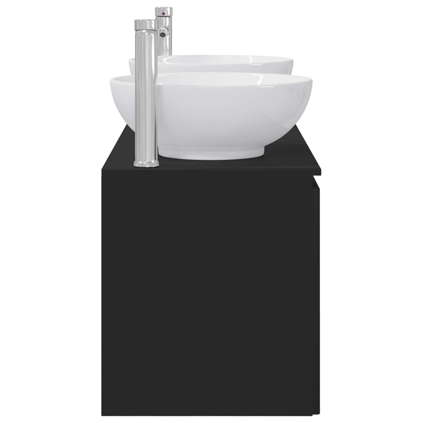 Bathroom Cabinet Set 3 pcs Black 49.5 x 44.5 x 65 cm